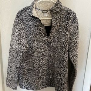 Fuzzy Quarter Zip Sweatshirt